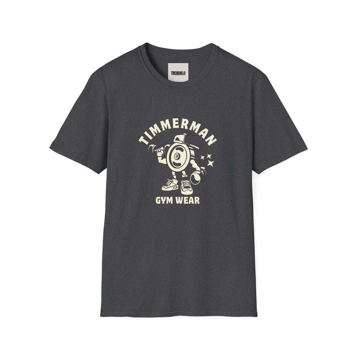 Men Gym Wear T-Shirt - Timmerman Fitness Shirt, Softstyle Tee for Workouts. - Trendklo